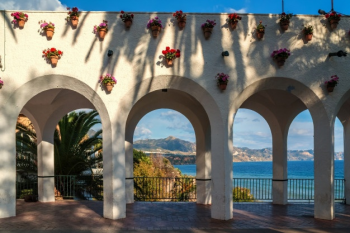 Pedestrian areas of interest in Nerja